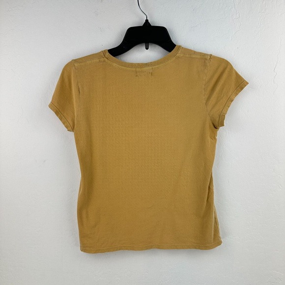 PST Tshirt Women XS Yellow Black Cotton The Bees Knees Short Sleeve Pullover Tee - Picture 2 of 6
